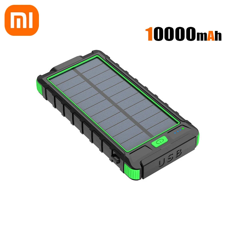 Xiaomi 50000mAh Large Capacity Solar Power Bank Outdoor Compass Waterproof External Battery Flashlight For iPhone Samsung