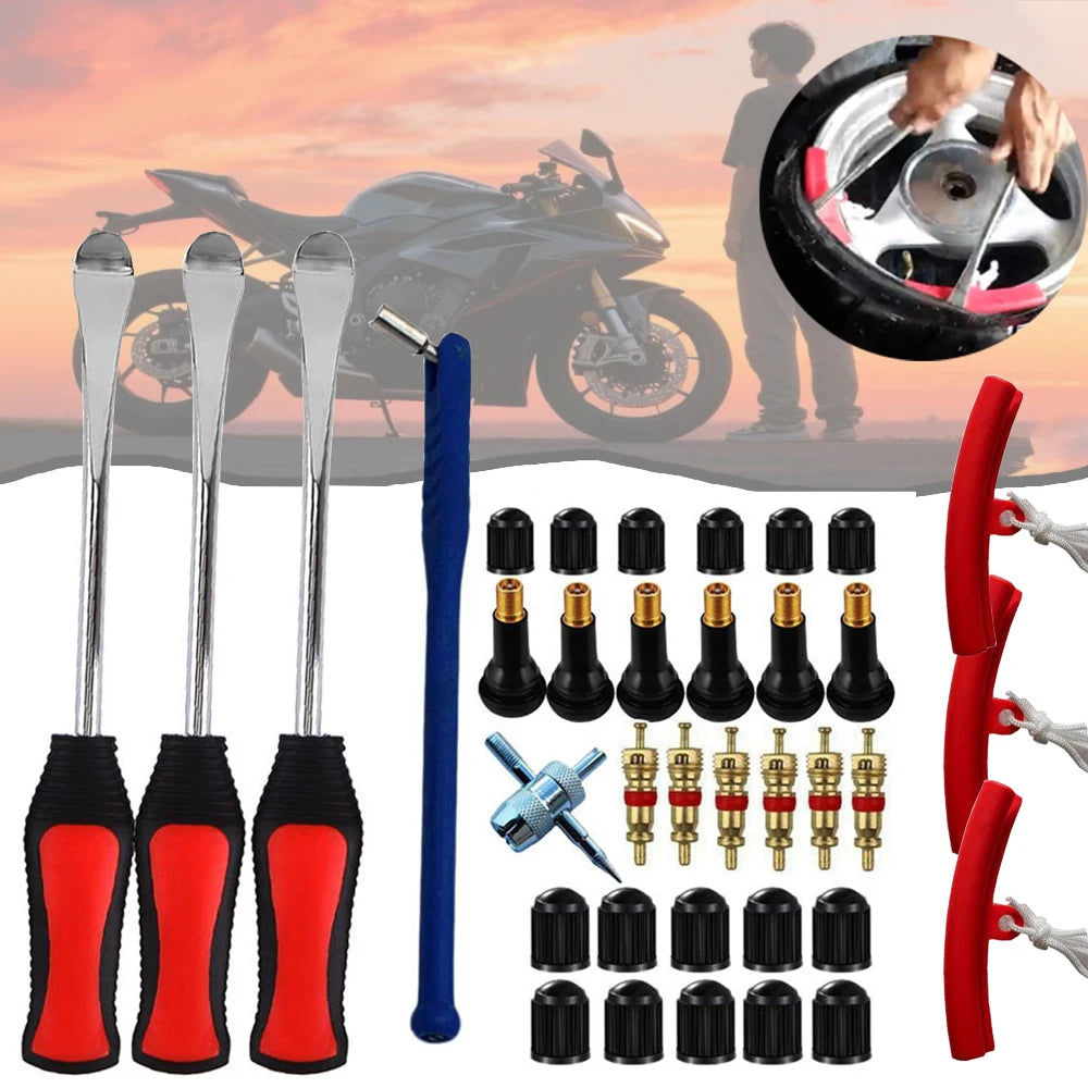 1-36Pcs Motorcycle Tyre Changing Levers Bike Tire Repair Tool Car Spoon Rim Protector Tire Kit Auto Tire Replacement Lever Tool