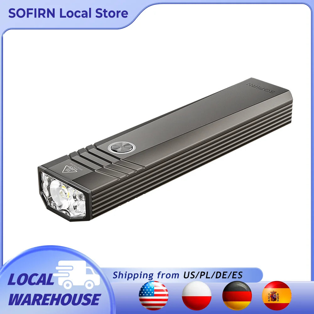 SOFIRN ST1 1500lm 226m Pocket Flashlight  USB C Rechargeable Square Lamp IPX7 Waterproof Light for Camping&Fishing