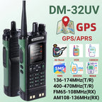 DMR GPS 10W DM-32UV BAOFENG DM32 Walkie Talkie Multi Band TDMR Dual Time Slot Wireless Copy Frequency Type-C AM/FM Two Way Radio