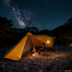 Flame Retardant Firewood Stove Tent 2 Persons Winter Lightweight Pyramid Hot Tent Large Outdoor Camping Waterproof Tipi Tent