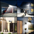 Outdoor Motion Sensor Solar Lights 2000 Lumens 77LED Solar Motion Sensor LED Light Outdoor Camera Wireless Security Floodlights