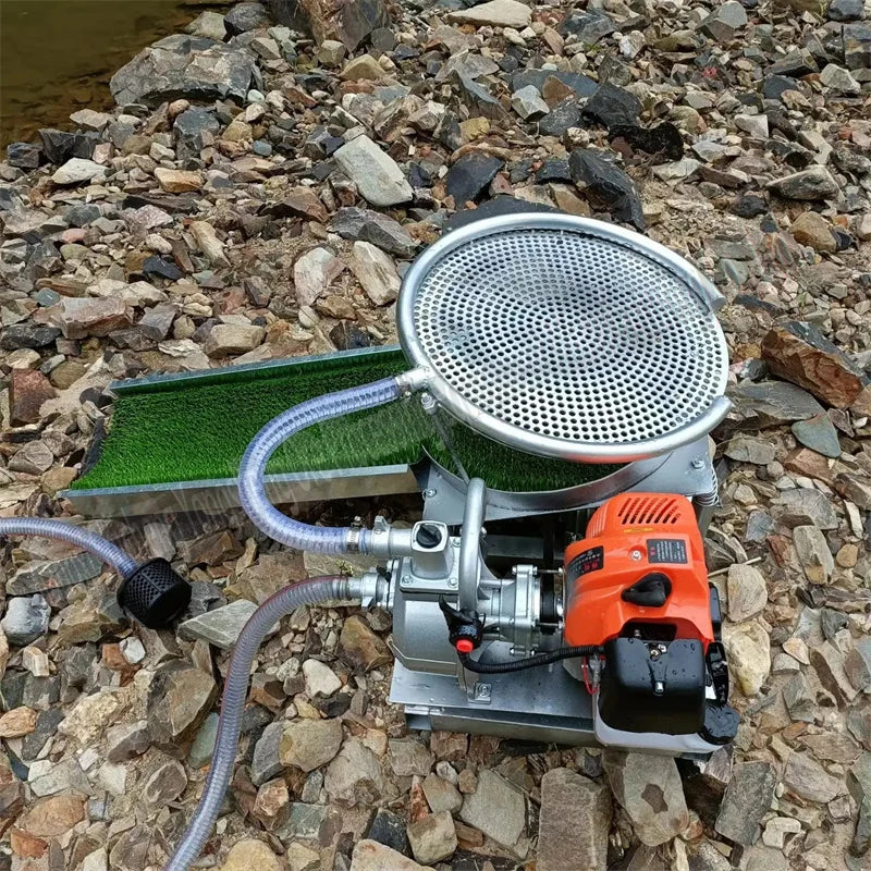 Automatic Small Scale Mini Alluvial Gold Washing Machine Hand Gold Panning Chute Machine Gold Ship Boat Dredger Vessel