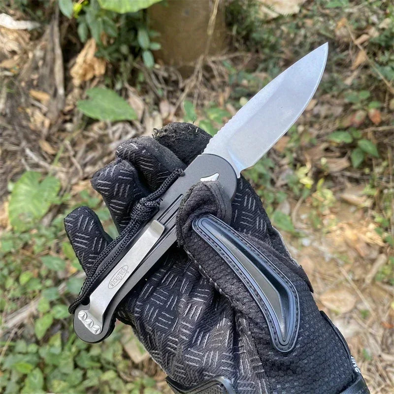 Micro Folding 135 Pocket Knife 8CR13 Blade Aluminium Alloy Handle Wilderness Camping Survial Knife EDC Tools Gift Knives for Men