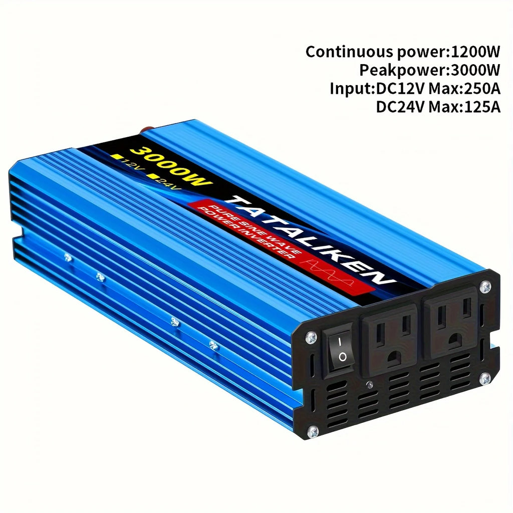 Pure sine wave inverter American socket 3500 w / 4500 w / 5000 w / 6000 w / 7000 w / 8000 w household portable digital display i