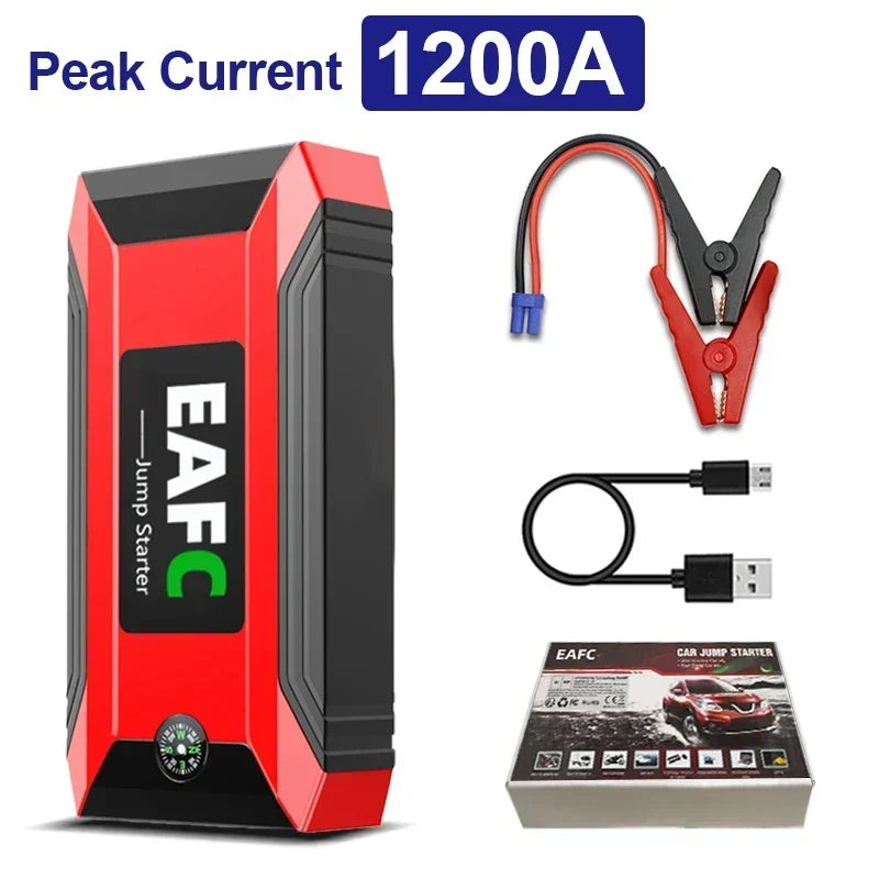2000A Car Jump Starter Power Bank 12V Output Portable Emergency Start-up Charger 1200A for Cars Booster Battery Starting Device