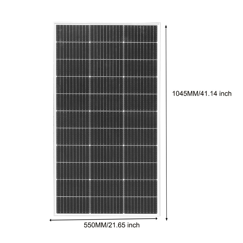 120W 240W 360W 480W Tempered Glass Solar Panel Rigid Painel 120V 1-4pcs Windproof Anti-snow Anti-hail PV Panels Solar System