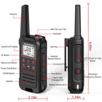 2pcs Baofeng F22 Kids Walkie Talkie Rechargeable Type-C Ham Radio Electronic Toys Birthday Gift Children