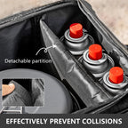 BISINNA Outdoor Camping Bag 26L Folding Gas Tank Storage Bag Picnic Cookwre Container Camp Supplies Adjustable Partition