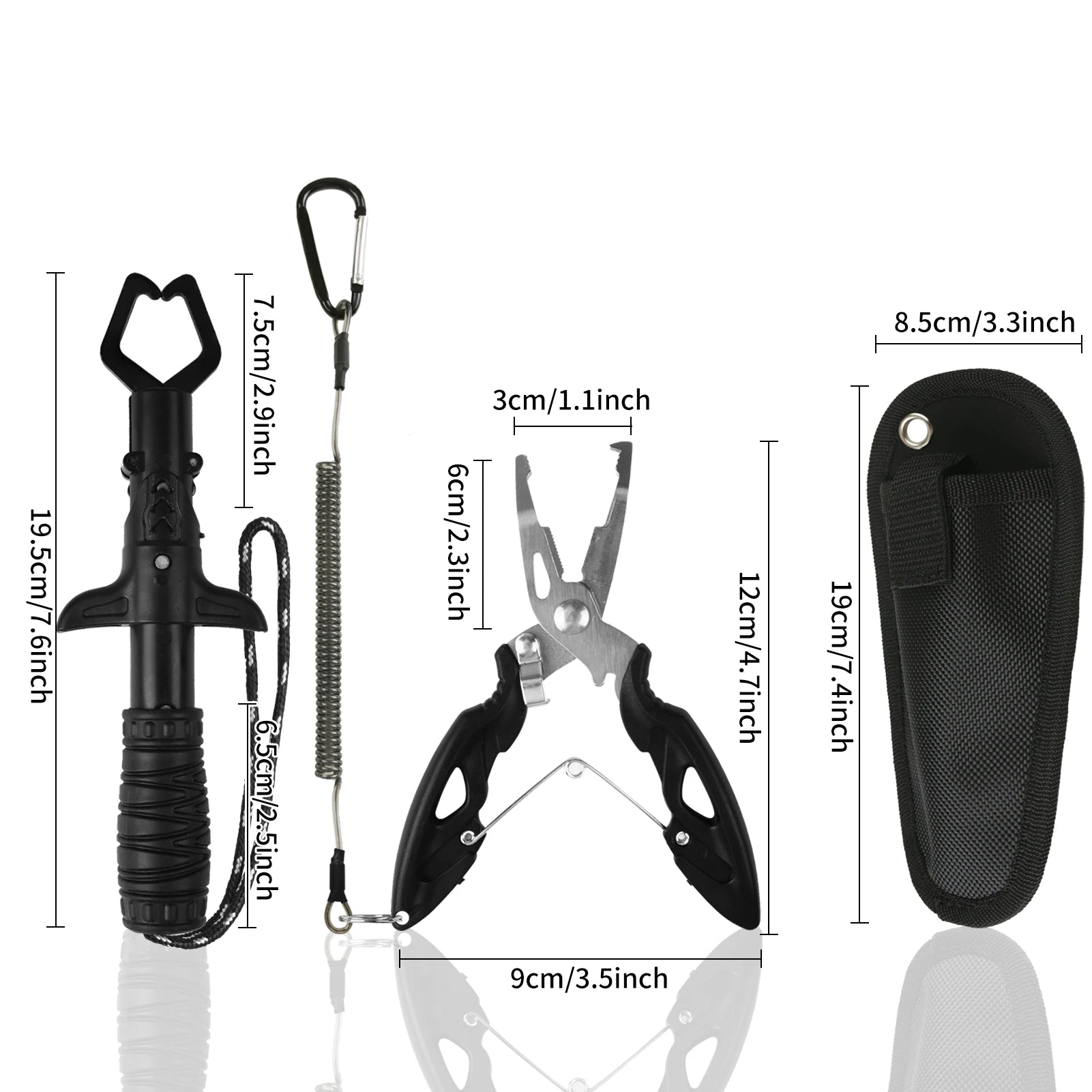 Fishing Landing Net Aluminum Alloy Durable Telescoping Extend to 190cm/130cm/55cm Folding Mesh Safe Fish Catching Releasing