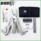 BHBT 37 in 1 Multitool Pliers Folding Multi-functional Tool With Replaceable Saw Blade Portable EDC Outdoor Hand Tools