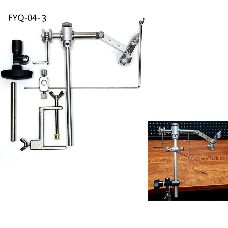 Rotating Fly Fishing Lure Tool Set Fly Fishing Lure Making Vice Suitable for Making Dry and Wet Lures for Trout and Salmon