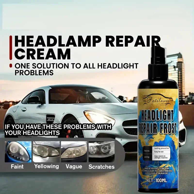 Car headlight repair liquid, antioxidant/polishing agent, remove scratches, brighten the headlights, nourish the headlights