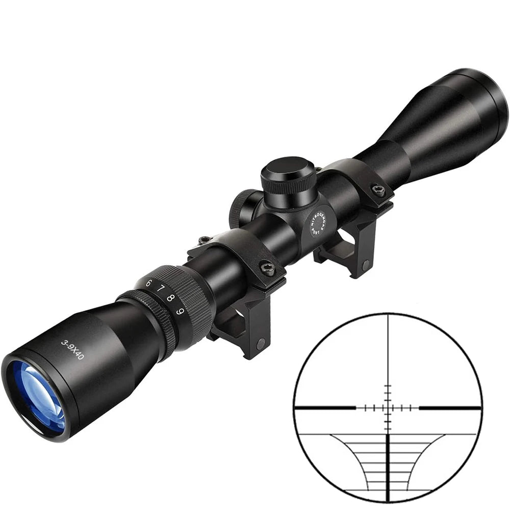 3-9X40 Hunting Deer Air Rifle Scope Wire Rangefinder Reticle Crossbow Mil Dot Reticle Riflescope Optical Sights