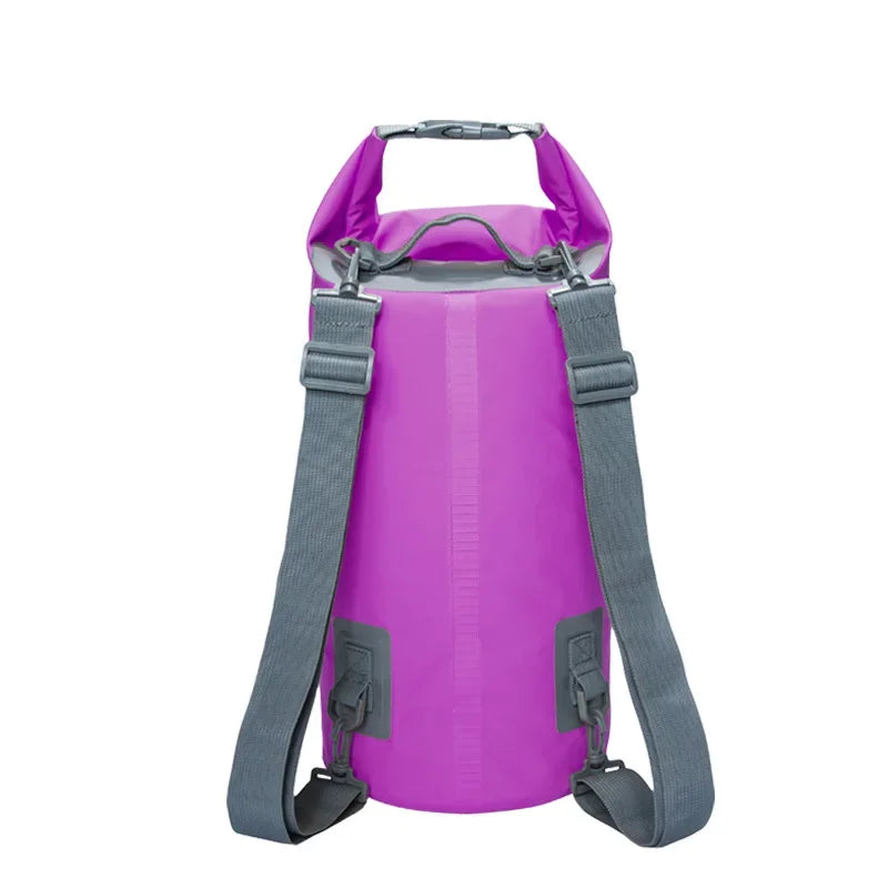 5/10/15/20/30L Waterproof Dry Bags PVC Folating Backpack For Kayaking Boating Swimming Rafting Beach Outdoor Sports Bag