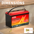 6Ah 10Ah 12Ah 20Ah 30Ah 12V 100Ah LiFePO4 Battery Pack BMS 200Ah 300Ah Lithium Iron Phosphate Rechargeable Battery