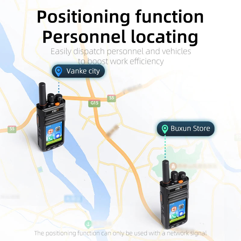 KSUT ZL65 Android 9.0 POC 4G LTE Wifi Radio Blue-tooth Two Way Radio Unlimited Distance Long Range Walkie Talkie