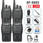 2/4PCS Baofeng Long Range UHF 400-470MHz USB/EU/US Ham Two Way Radio