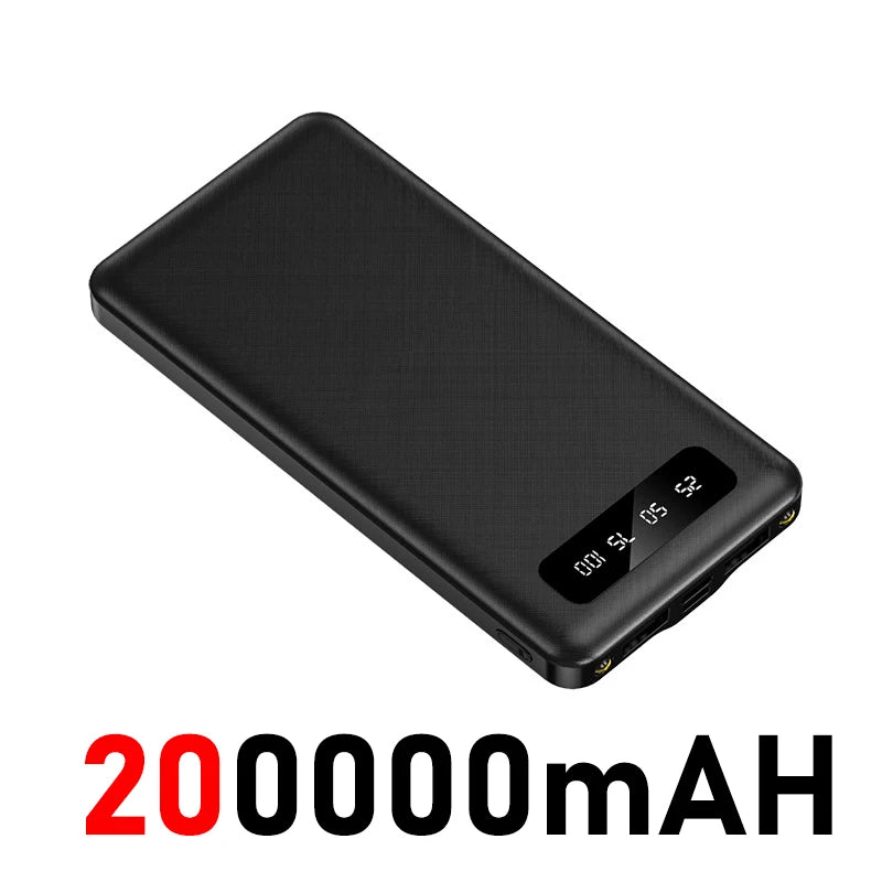 OnePlus 200000mAh Power Bank120W Fast Charge Large Capacity  External Battery With LED Digital Display For IPhone Xiaomi Samsung