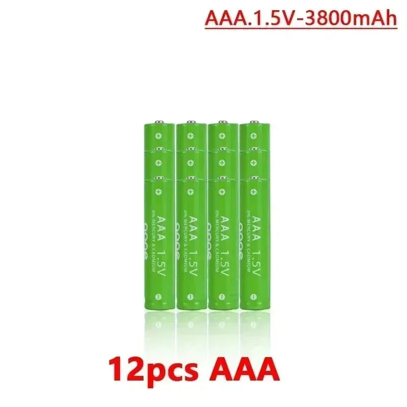 1.5V Rechargeable AA AAA 4.8-3.8Ah Battery For Torch Toys Clock MP3 Player Replace Ni-Mh Battery Delivery within 15-25 days