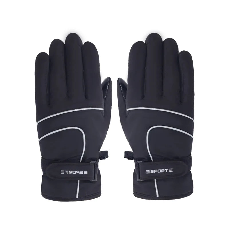Waterproof Ski Men Glove Winter Touchscreen Thermal Lining Gloves Anti-Slip Warm Water-Repellent Winter Ski-Gloves