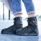S-XXL Waterproof Rain Shoes Cover Reusable Water Boots Anti-Slip Cycling Hiking Overshoes Rain Snow Wet Sand Shoes Protectors