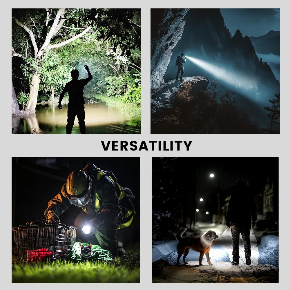 Sofirn SK40 SFT70 LED 3200lm Tactical Flashlight 21700 Rechargeable Powerful Torch 580M Long-Range With Spotlight