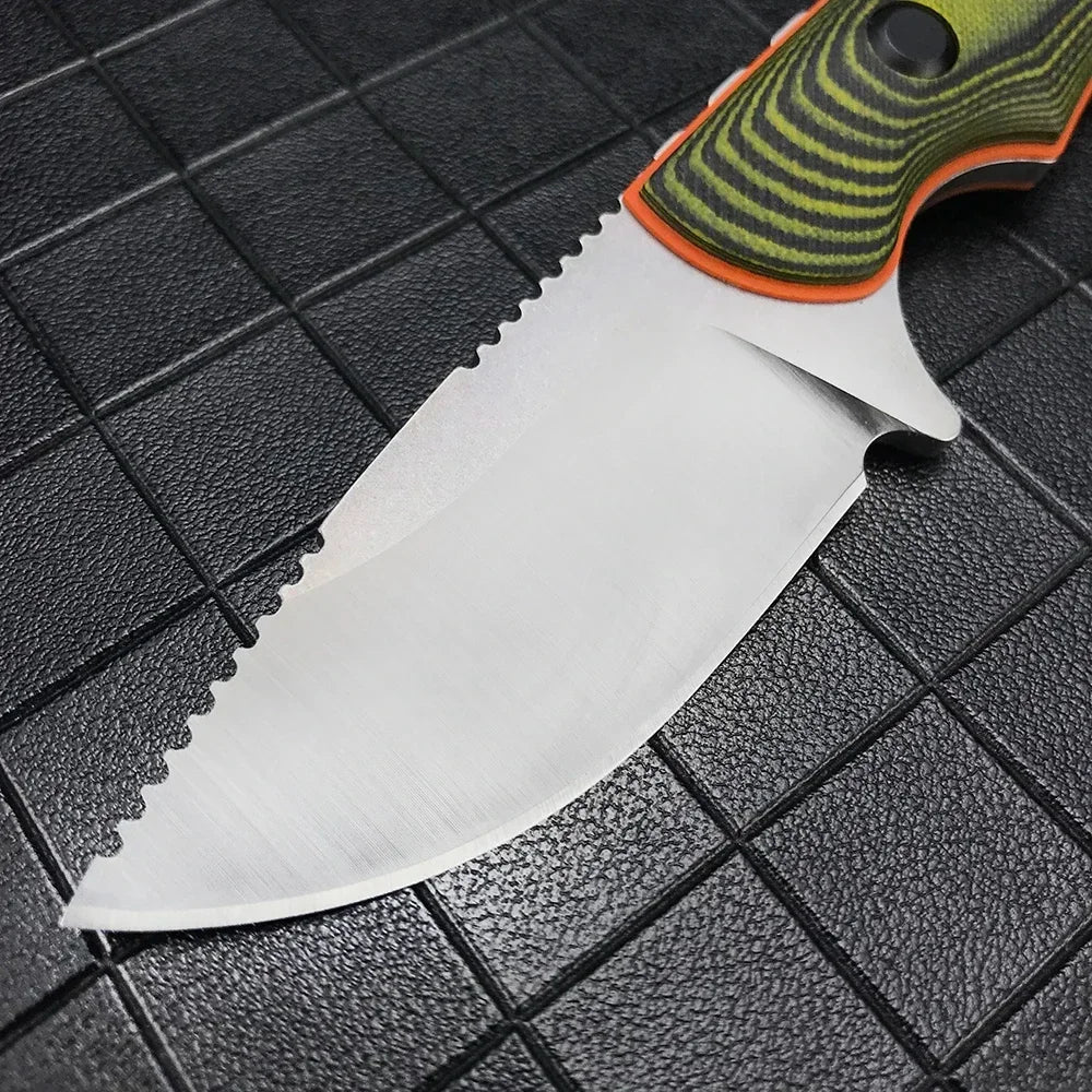Fixed Blade Hunter Knife with Kydex Sheath G10 Handle Survival Camping Small Multitools Knife