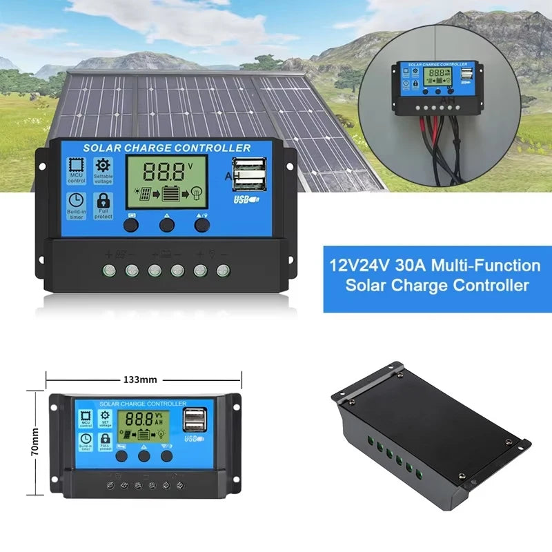1000W Solar Panel 12V Solar Cell With 60A 100A Controller Solar Charge for Phone RV Car MP3 PAD Charger Outdoor Battery Supply
