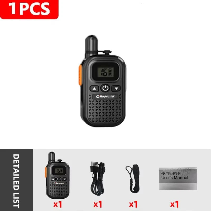 HX-928 5W Walkie Talkie HD Clear Sound Type-C Charging 8.7cm Mini Construction Family Hot Sale FOR daily use
