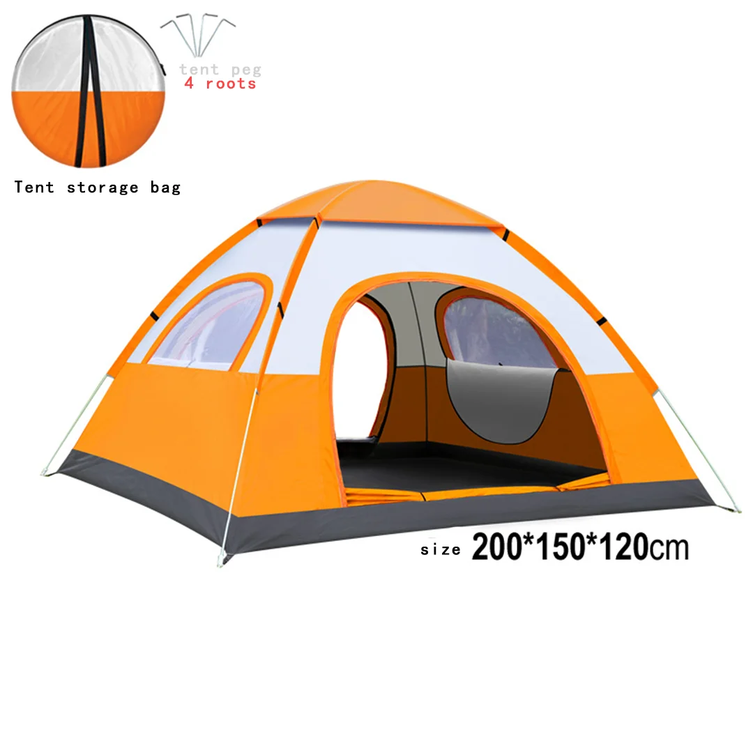 Professional Outdoor Camping 1-4 Person Automatic Waterproof Sun Protection Anti-Mosquito Quick-Opening Play Tent