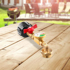 QCC1 Propane Refill Elbow Adapter with ON/Off Control Valve Propane Refill Adapter for 1 LB Propane Tank To Be Refilled