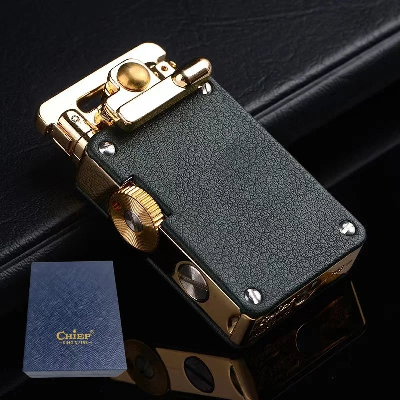CHIEF Kerosene Lighter Light Luxury Rocker Ejection Ignition Mechanical Personalized Men's Business Gift Collectible