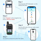 TIDRADIO TD-M15 Global signal POC Radio with 1 Year Sim Card Walkie Talkie Long Range 4G 5000 Miles for Hiking and Camping