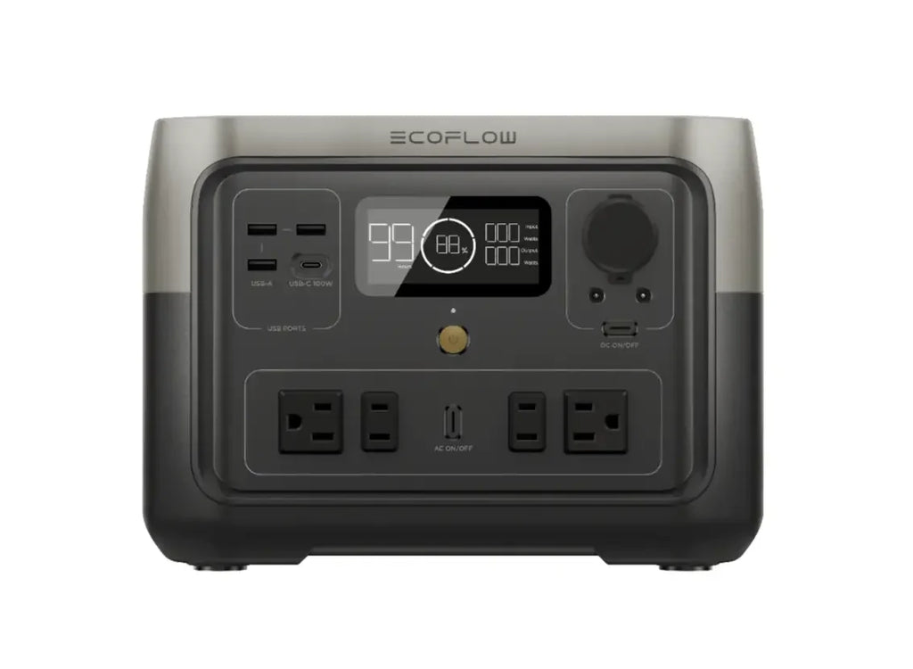 ECOFLOW Portable Power Station RIVER 2 Max, 499Wh/512Wh LiFePO4 Battery/ 1 Hour Fast Charging, Up To 1000W Output