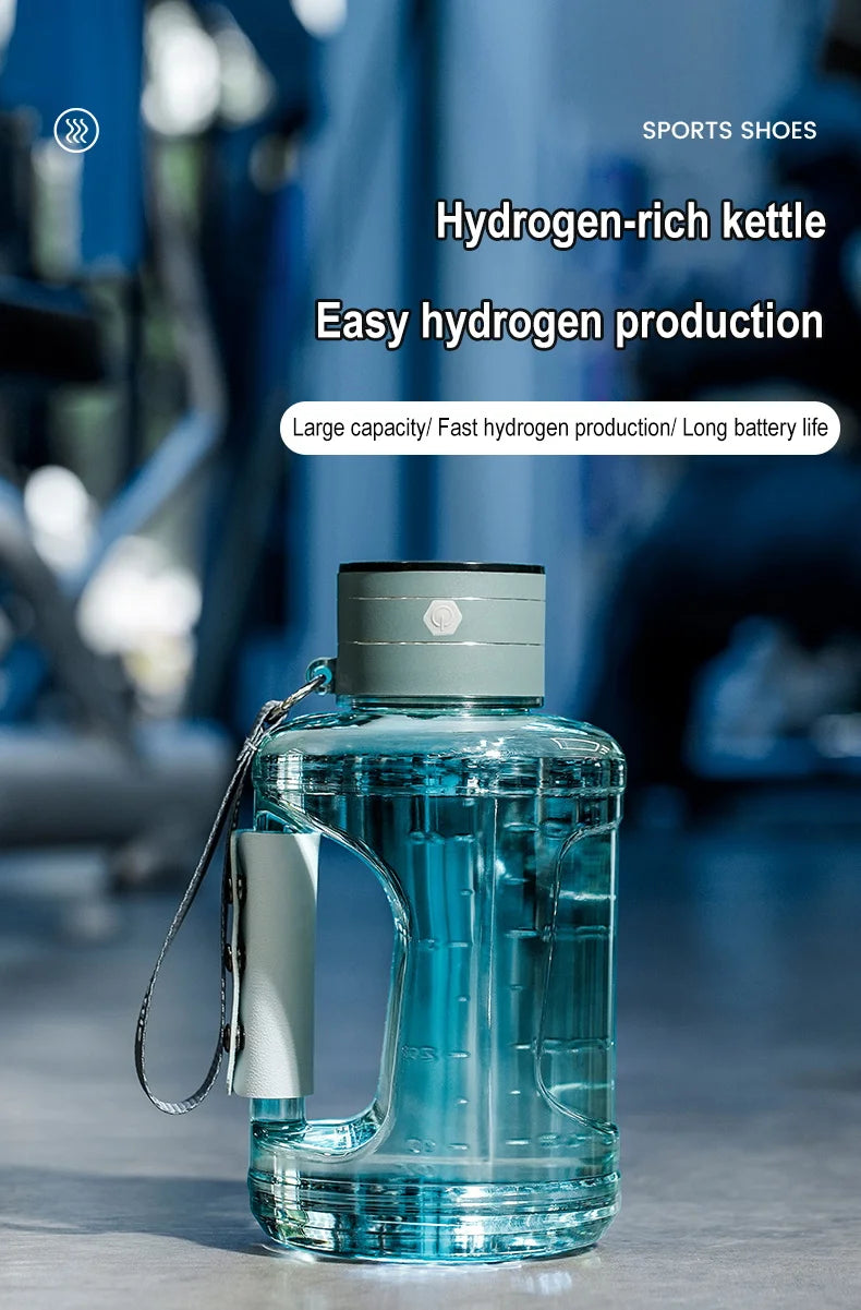 1.5L Portable Hydrogen Water Bottle Hydrogen-Rich Water Container Gym Sports Fitness Hydrogen-Rich Sports Bottle Water Kettle