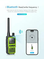 BAOFENG New Walkie Talkie 2PCS 5R Mini 5W Radio walkier talkie BT Dual PTT Transmission AM Aviation Reception Mini Case Radio