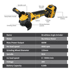 DEWALT DCG409 125mm Flat Head Angle Grinder Bare Machine Tool Cutting Machine 20v grinder  Brushless Tools