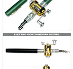 [Fish Rod+Reel+Line+Accessories] Portable Pocket Telescopic Fishing Rod Reel Full Kit Pen Shape Pole 96cm For Fishing Beginner