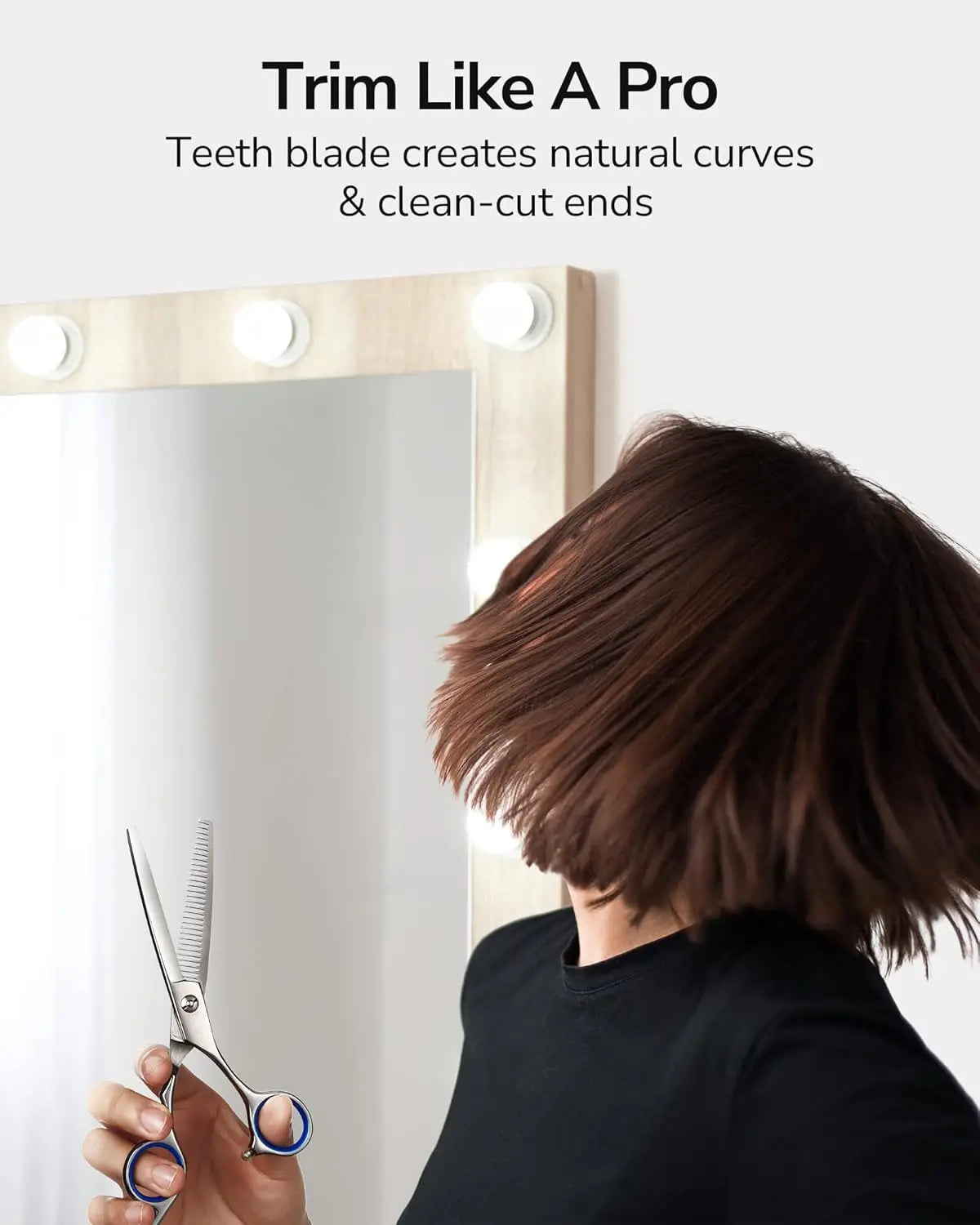 Professional Hair Thinning Scissors, Japanese Stainless Steel, 6.5 Inch Texturizing Shears for Salon and Home Use