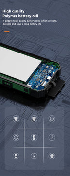 XIAOMI Solar Power Bank Wireless 200000mAh Large Capacity Fast Charging External Battery Outdoor Survival Emergency Equipment