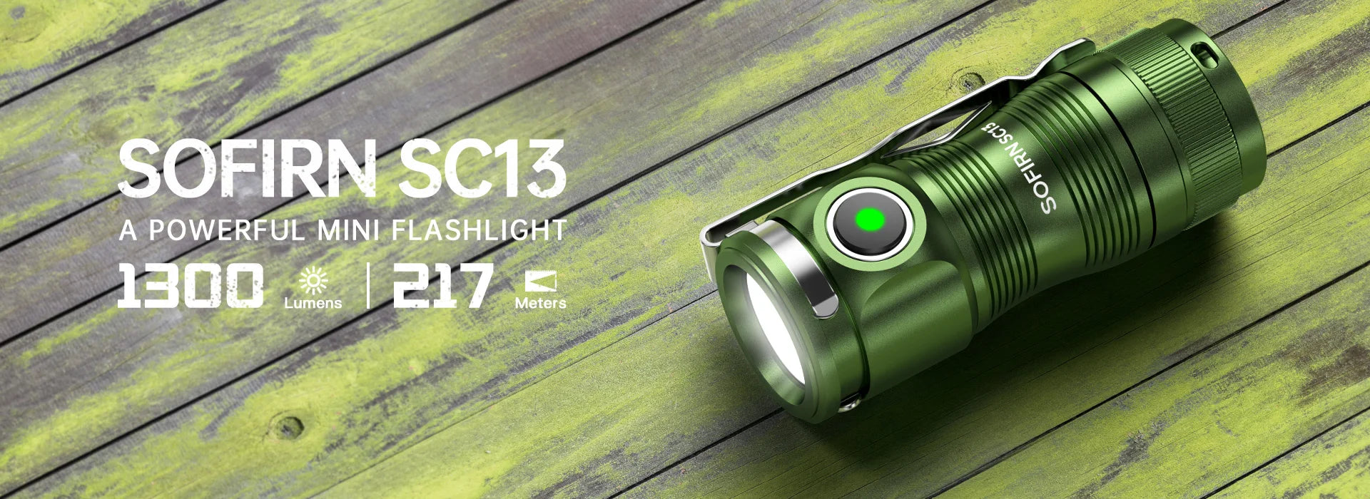 Sofirn Mini SC13 SST40 LED 1300lm Tactical 18350 Rechargeable Flashlight 6000K Keychain Emergency Torch Led Light with Magnetic