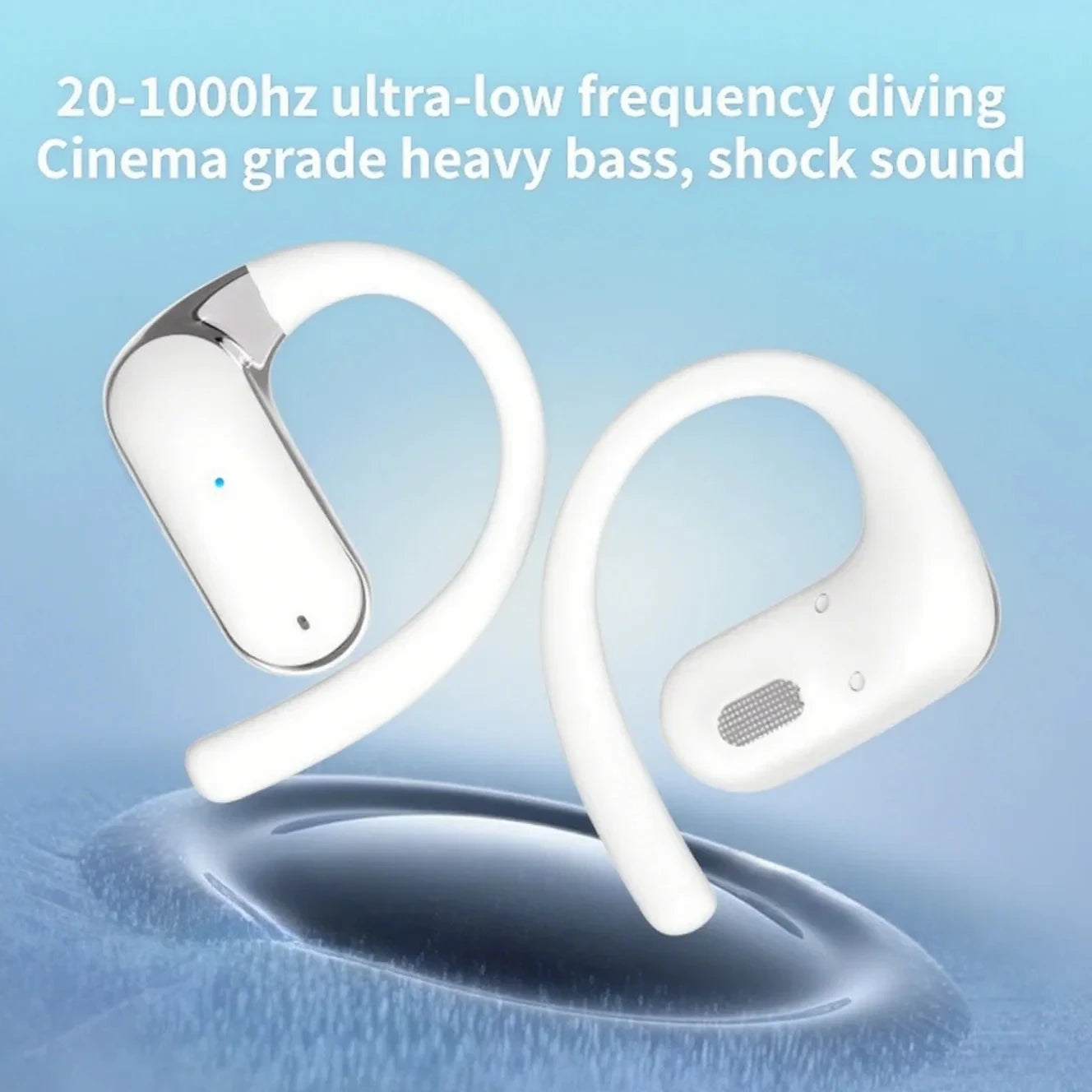 60H Long Endurance Over-Ear Wireless Bluetooth5.4 OWS Ear Hook Headphones with Long Battery Life for Business