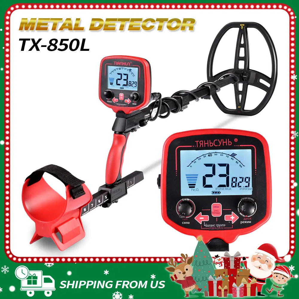 Treasure Hunter TX-850 L 11inch Coil Metal Detector Professional Underground Waterproof Gold Detector Pinpointer High Sensitive