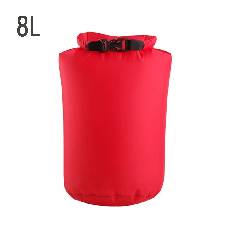 8L/25L/40L/70L/75L Waterproof Dry Bag Ultra Lightweight Airtight Bags Roll Top Drybags for Camping Kayaking Swimming Rafting