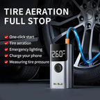 4 In 1 5000A Car Jump Starter 150PSI Air Pump 12V Battery Booster for 8.0L Gasoline and 6.0L Diesel Engines