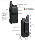 RETEVIS RT622 Walkie Talkie Mini 2 pcs PMR 446 Portable Two-way Radio ht PTT Walkie-talkies Communication Radio for Restaurant