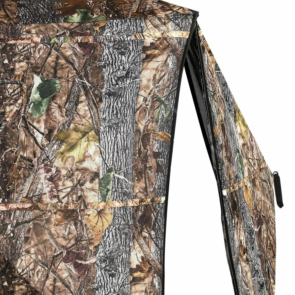 360 Degree See Hunting Blind Upwards Fully Open Door for 2-3 Person with Stool