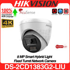 Hikvision 8MP ColorVu Smart Hybrid Light IP Camera DS-2CD1383G2-LIU DS-2CD1383G2-LIUF MD 2.0 Human Detect MIC SD Slot IP67 POE