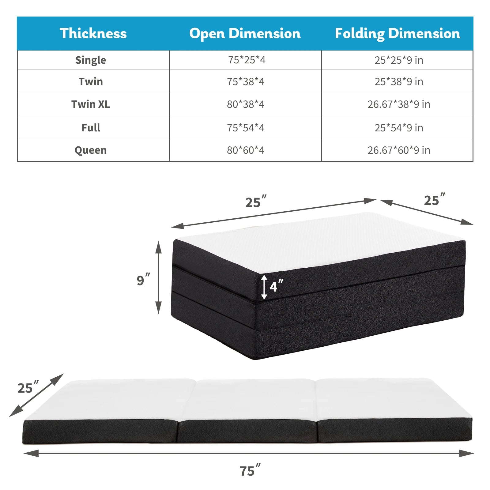 JHK Three Fold Portable Floor